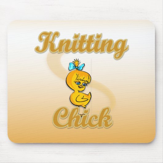 Knitting Chick Muismat (Voorkant)