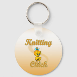 Knitting Chick Sleutelhanger