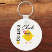 Knitting Chick Sleutelhanger (Voorkant)