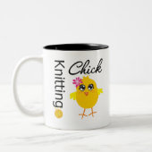 Knitting Chick Tweekleurige Koffiemok (Links)