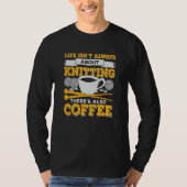 Knitting Coffee T-shirt (Voorkant)