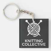 Knitting Collective Blanc Sleutelhanger (voorkant)