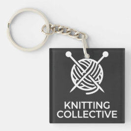 Knitting Collective Blanc Sleutelhanger