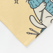 Knitting Crochet Cat Paws Pastel Pattern Cozy Fleece Deken (Hoek)