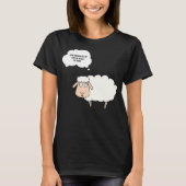 Knitting Crochet Funny Sheep Graphic Yarn Ball T-shirt (Voorkant)