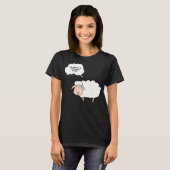Knitting Crochet Funny Sheep Graphic Yarn Ball T-shirt (Voorkant volledig)