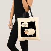 Knitting Crochet Funny Sheep Graphic Yarn Ball Tote Bag (Voorkant (product))