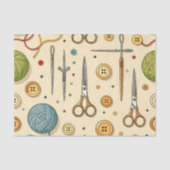 Knitting Crochet Sewing Tools Pattern Tissuepapier (Voorkant)