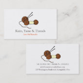 Knitting Crochet Yarn Craft Business Visitekaartje (Voorkant / Achterkant)