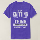Knitting Crochet Yarn Knitter Knit Crochetting T-shirt (Design voorkant)