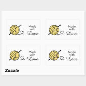Knitting Crocheting Yarn - Aangepaste kleur Rechthoekige Sticker (Vel)