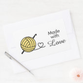 Knitting Crocheting Yarn - Aangepaste kleur Rechthoekige Sticker (Envelop)