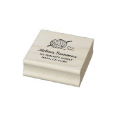 Knitting Crocheting Yarn-adres Rubberstempel (Stempel)