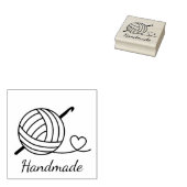 Knitting Crocheting Yarn Handmade Rubberstempel (Gestempeld)
