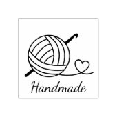 Knitting Crocheting Yarn Handmade Rubberstempel (Afrduk)