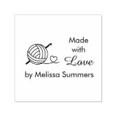Knitting Crocheting Yarn Made with Love 1 Zelfinktende Stempel (Design)