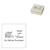 Knitting Crocheting Yarn Made with Love 2 Rubberstempel (Gestempeld)