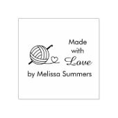 Knitting Crocheting Yarn Made with Love 2 Rubberstempel (Afrduk)