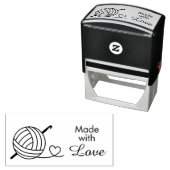 Knitting Crocheting Yarn - Made with Love Zelfinktende Stempel (In situ)