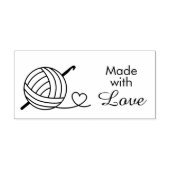 Knitting Crocheting Yarn - Made with Love Zelfinktende Stempel (Design)