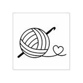 Knitting Crocheting Yarn Rubberstempel (Afrduk)