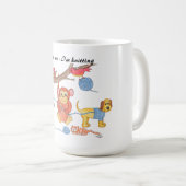 Knitting - Don't Bother Me, I'm Knitting Koffiemok (Voorkant rechts)