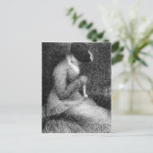 Knitting door Georges Seurat Briefkaart (Staand voorkant)