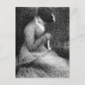 Knitting door Georges Seurat Briefkaart (Voorkant)