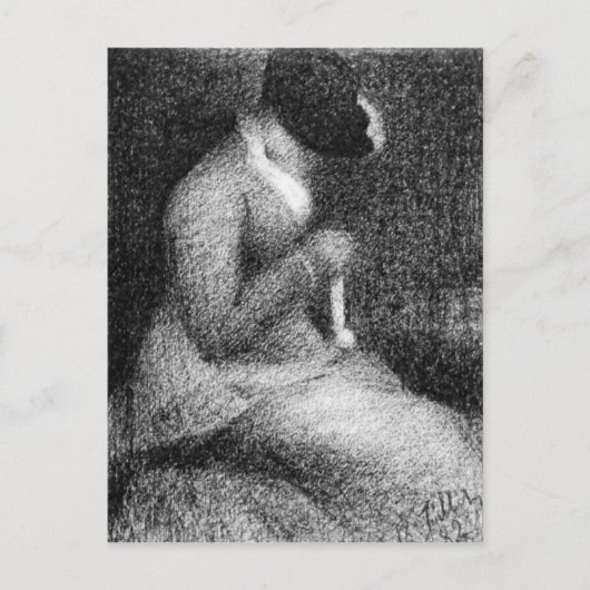 Knitting door Georges Seurat Briefkaart (Voorkant)