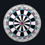 Knitting ・ Eat Sleep Knit Crafts Dartbord<br><div class="desc">Het dartboard "Eat Sleep Knit" is de perfecte aanvulling op uw ambachtelijke ruimte! Ook een groot geschenk voor de breinboerenliefhebber in je leven!! Als u dit ontwerp in een specifieke kleuren zou willen zien, gelieve me te contacteren door op "te klikken stelt Deze Ontwerper"hieronder!</div>