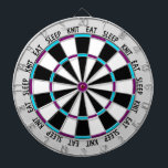 Knitting ・ Eat Sleep Knit Crafts Dartbord<br><div class="desc">Het dartboard "Eat Sleep Knit" is de perfecte aanvulling op uw ambachtelijke ruimte! Ook een groot geschenk voor de breinboerenliefhebber in je leven!! Als u dit ontwerp in een specifieke kleuren zou willen zien,  gelieve me te contacteren door op "te klikken stelt Deze Ontwerper"hieronder!</div>