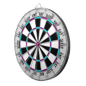 Knitting ・ Eat Sleep Knit Crafts Dartbord (Voorkant Rechts)