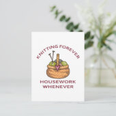 KNITTING FOREVER BRIEFKAART (Staand voorkant)