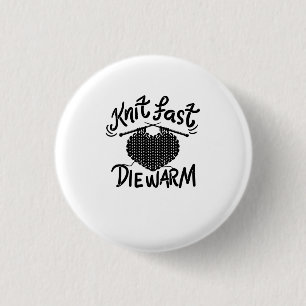 Knitting Funny Knitter Ronde Button 3,2 Cm