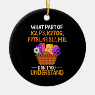 Knitting Funny Knitting Quotes Keramisch Ornament