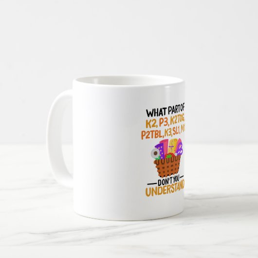 Knitting Funny Knitting Quotes Koffiemok (Voorkant links)