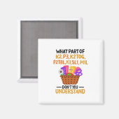 Knitting Funny Knitting Quotes Magneet (Voorkant / Achterkant)