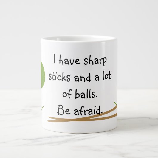 Knitting Funny Original Phrase Grote Koffiekop (Voorkant)