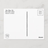 Knitting & garen op witvlotten briefkaart (Achterkant)