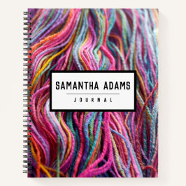 Knitting Garens Handspun Roze magenta Notitieboek