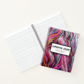 Knitting Garens Handspun Roze magenta Notitieboek (Binnen)