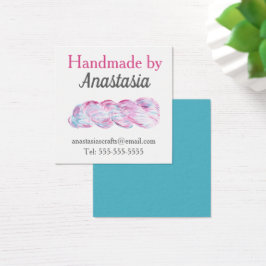 Knitting | Gehakt | Verwerking | Garens Vierkante Visitekaartjes