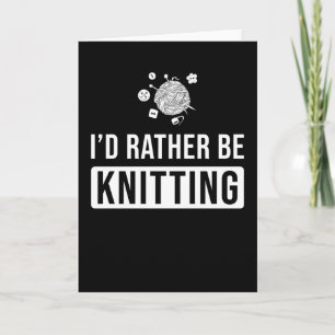 Knitting Gift Kaart