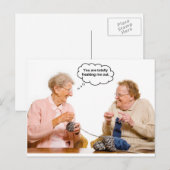 Knitting Grannies Briefkaart (Voorkant / Achterkant)