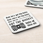 Knitting ・ Grote Kogels van de ambachten van Yarn Bier Onderzetter (Linkerzijde)