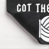 Knitting ・ Grote Kogels van de Jarn Crafts Dark Muismat (Hoek)