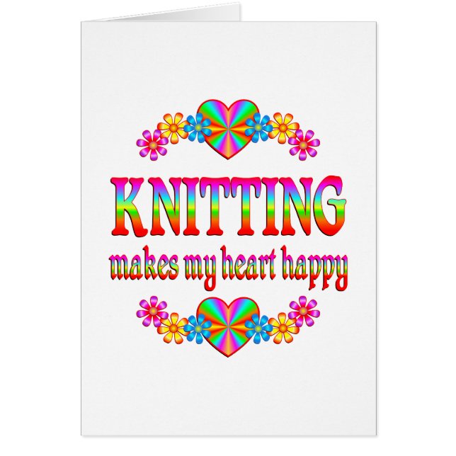 Knitting Heart Happy (Voorkant)