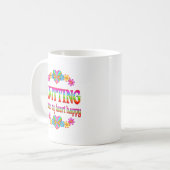 Knitting Heart Happy Koffiemok (Voorkant links)