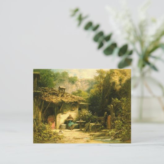 Knitting Hermit - Spitzweg Briefkaart (Staand voorkant)