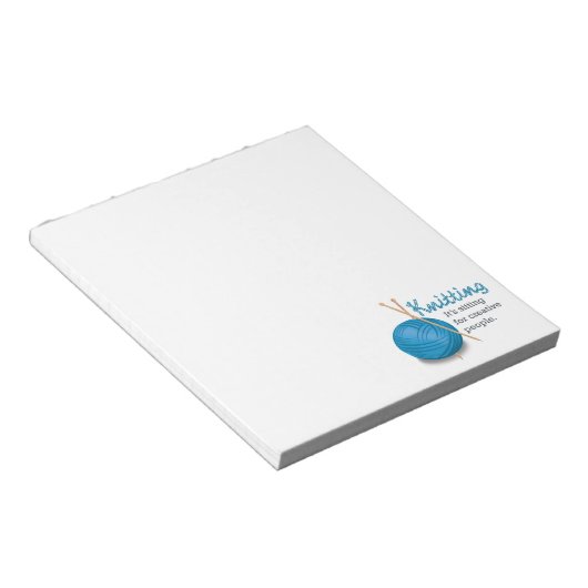 Knitting...Het zit voor creatieve mensen. Notitieblok (Schuin)